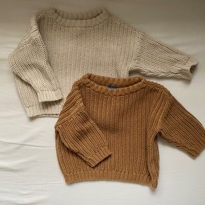 Old Navy Fall/Winter Knit Sweater Bundle 3-6M